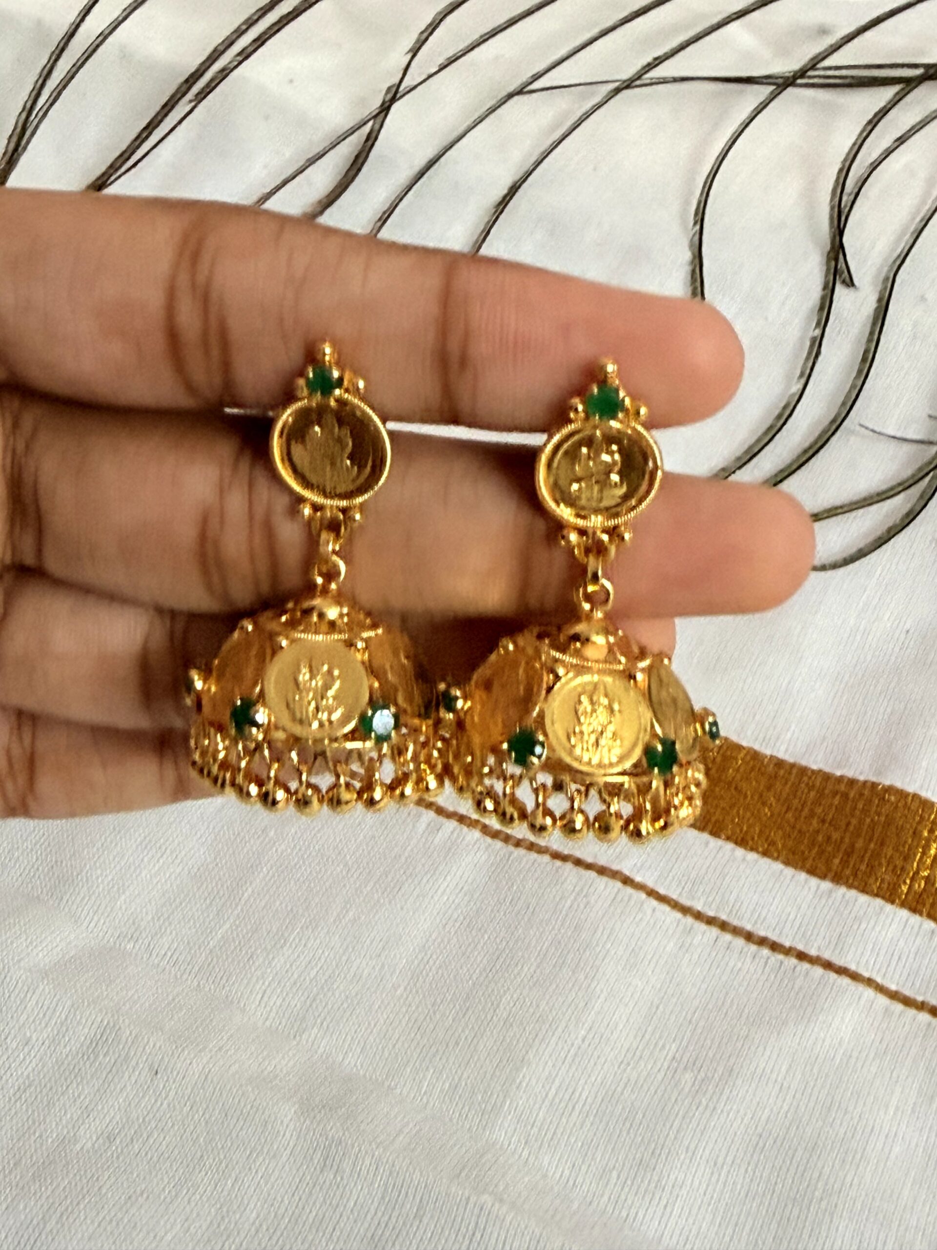 Kerala style Kashu jhumka - Image 2