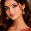 Royal Peacock Ruby Jhumka Earrings