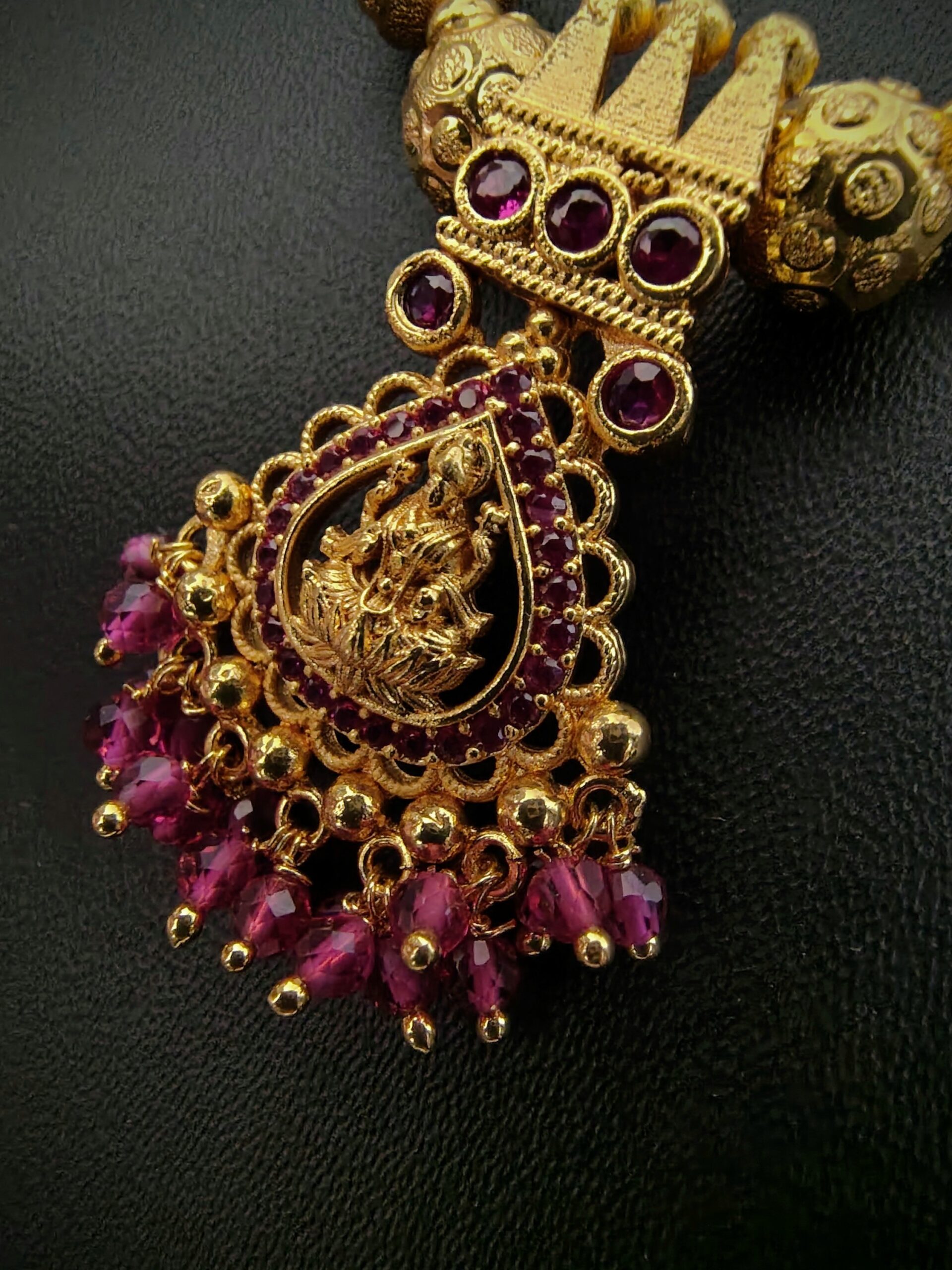 Traditional Lakshmi Short Necklace - Image 2