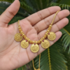 Gold plated Lekshmi Coin Necklace