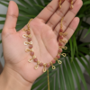 Ruby Stones gold plated necklace set