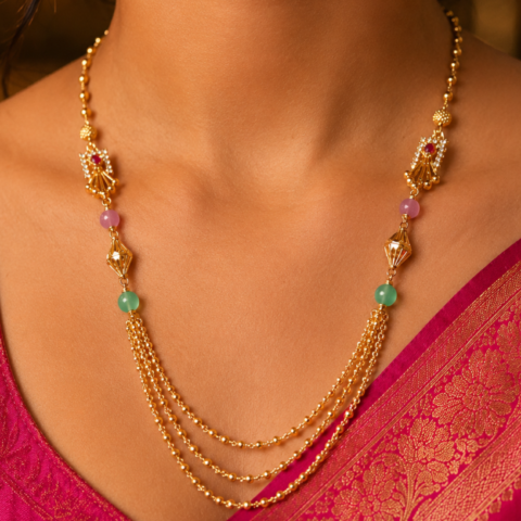Premium Gold Plated Layer Necklace