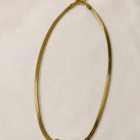 Anti-tarnish Bow Charm Necklace