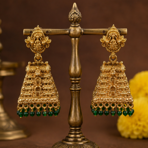 Traditional Temple Jhumka